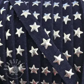 Wildlederkordel Sterne dark blue