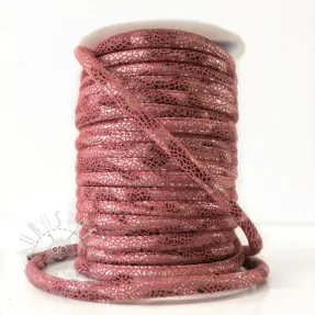 Wildlederkordel Glitter old pink