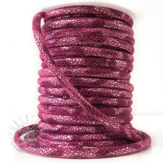 Wildlederkordel Glitter fuchsia