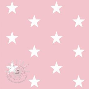 Baumwollstoff Stars rose