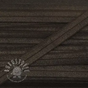Elastisches Schrägband Polyamide 15 mm choco