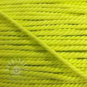 Baumwollkordel 5 mm neon yellow