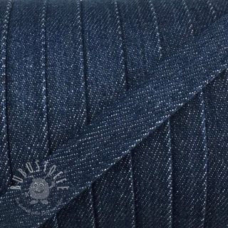 Flachkordel 15 mm Denim petrol