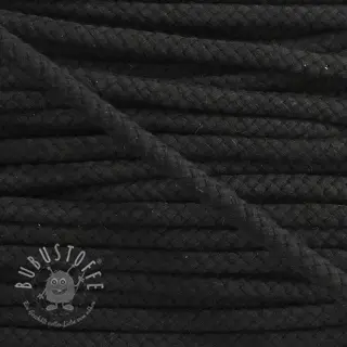 Baumwollkordel 8 mm black