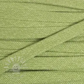 Flachkordel 15 mm melange lime