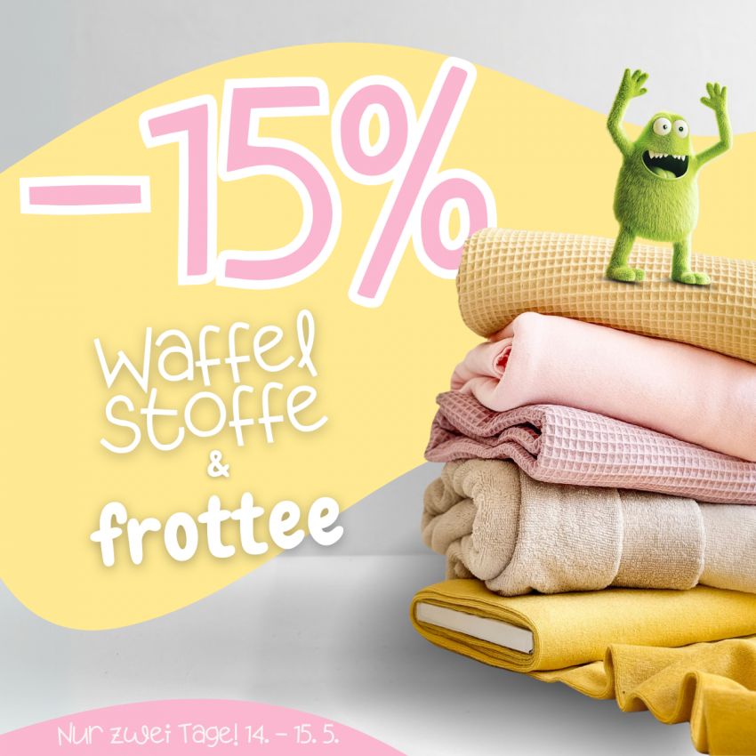 waffle a frote -15% DE