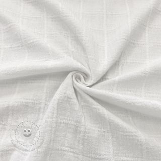 Madeira embroidery DOBBY Square white