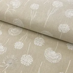 Dekostoff Linenlook Elegant dandelion natural
