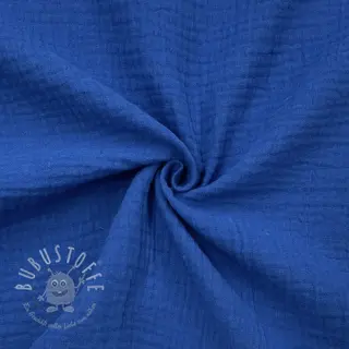 Double gauze/musselin cobalt ORGANIC