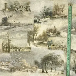 Dekostoff Winter landscape digital print