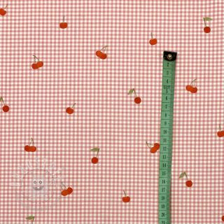 Baumwollstoff Cherry rose digital print