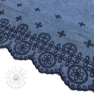 Baumwollstoff JEANS Ornament embroidery