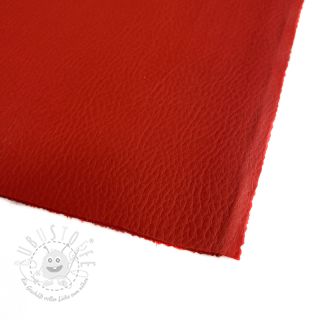 Kunstleder Tanneur double face rouge daim