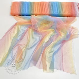 Feintüll Rainbow glitter design D
