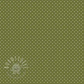 Baumwollstoff Petit dots green