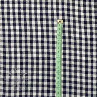 Double gauze/musselin Double sided CHECKS MINI navy