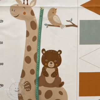 Dekostoff Kids room deco PANEL linenlook digital print