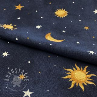 Dekostoff premium GLOW IN THE DARK Starry night