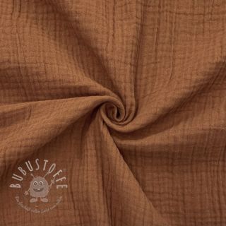 Double gauze/musselin cognac ORGANIC