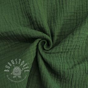 Double gauze/musselin dark green