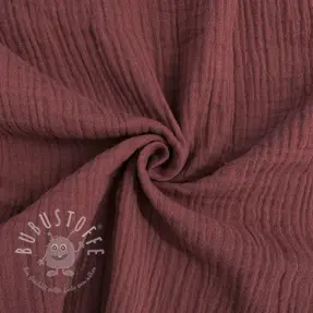 Double gauze/musselin rouge