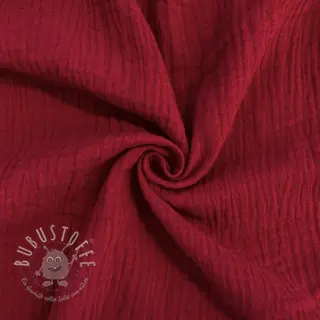 Double gauze/musselin red