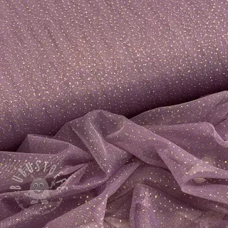 Feintüll ROYAL SPARKLE dark lilac gold