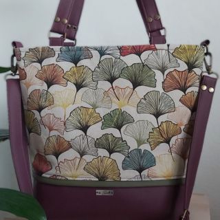 Dekostoff premium Linenlook Elegant ginko digital print