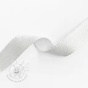 Gurtband 2,5 cm white