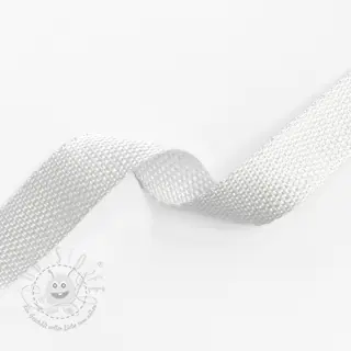 Gurtband 2,5 cm white