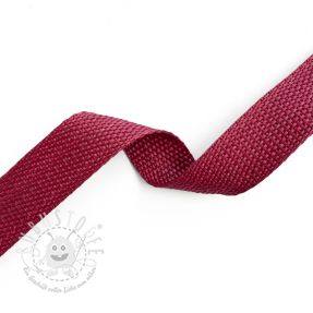 Gurtband 2,5 cm bordeaux