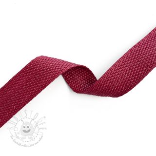 Gurtband 2,5 cm bordeaux