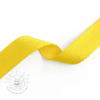 Gurtband 2,5 cm yellow