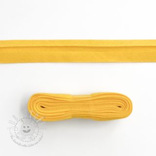 Schrägband baumwoll - 3 m lemon