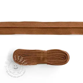 Schrägband baumwoll - 3 m brick