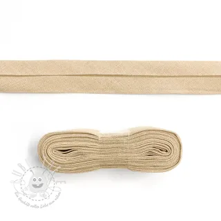 Schrägband baumwoll - 3 m light sand
