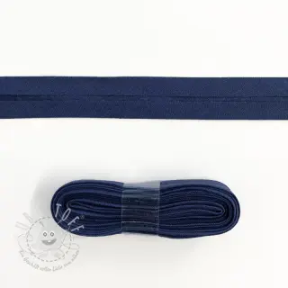 Schrägband baumwoll - 3 m dark blue