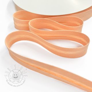 Schrägband double gauze peach