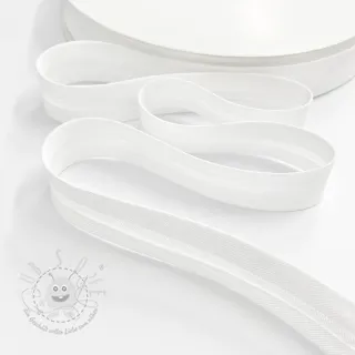 Schrägband double gauze white