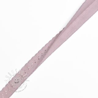 Elastisches Schrägband Polyamide 12 mm LUXURY washed pink