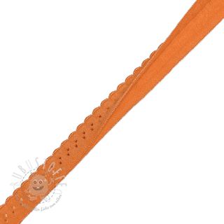 Elastisches Schrägband Polyamide 12 mm LUXURY orange