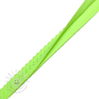 Elastisches Schrägband Polyamide 12 mm LUXURY neon green