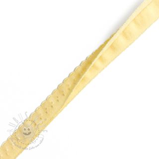 Elastisches Schrägband Polyamide 12 mm LUXURY yellow