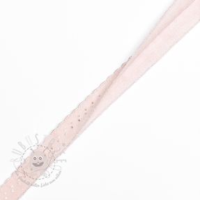 Elastisches Schrägband Polyamide 12 mm LUXURY light old pink