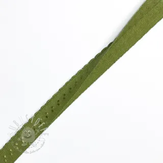 Elastisches Schrägband Polyamide 12 mm LUXURY army