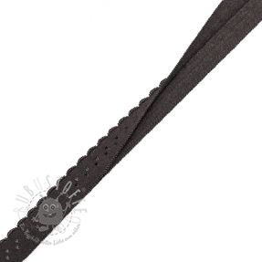 Elastisches Schrägband Polyamide 12 mm LUXURY choco