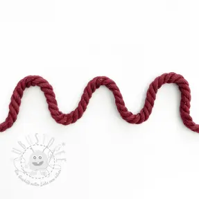 Baumwollkordel 8 mm bordeaux