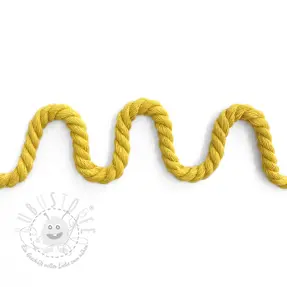Baumwollkordel 8 mm yellow
