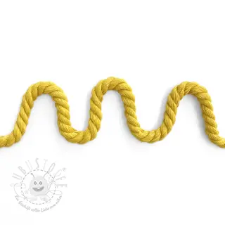 Baumwollkordel 8 mm yellow