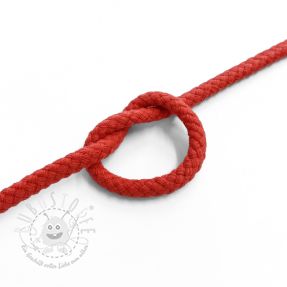 Baumwollkordel 5 mm red